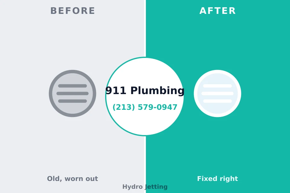 Before and after: plumbing repair East Lansdowne, PA
